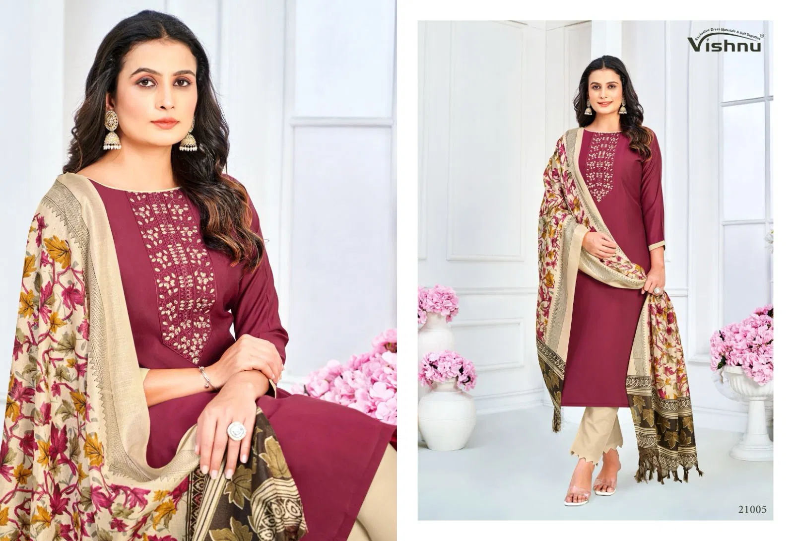 Evanka Vol 12 By Vishnu Roman Silk Designer Dress Material Online Wholesale